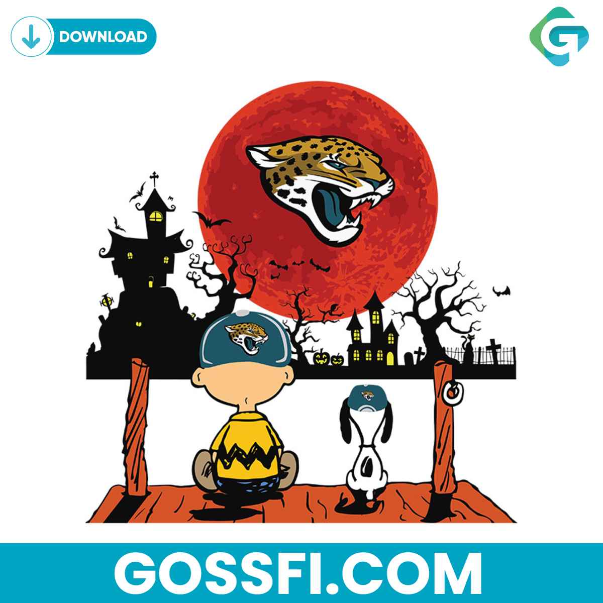 charlie-brown-and-snoopy-watching-jacksonville-jaguars-svg