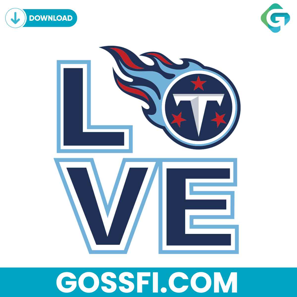 love-tennessee-titans-svg-digital-download