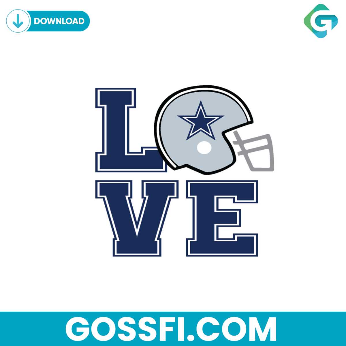 love-helmet-dallas-cowboys-svg-digital-download