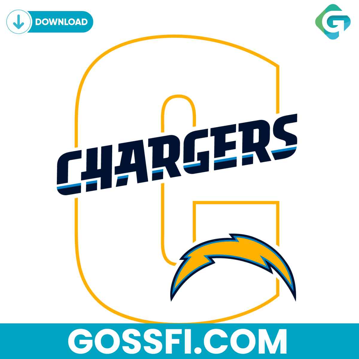los-angeles-chargers-svg-digital-download