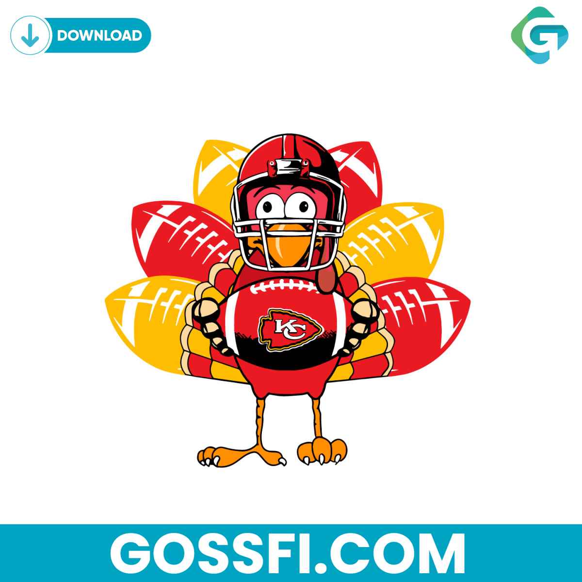 kansas-city-chiefs-turkey-svg-digital-download