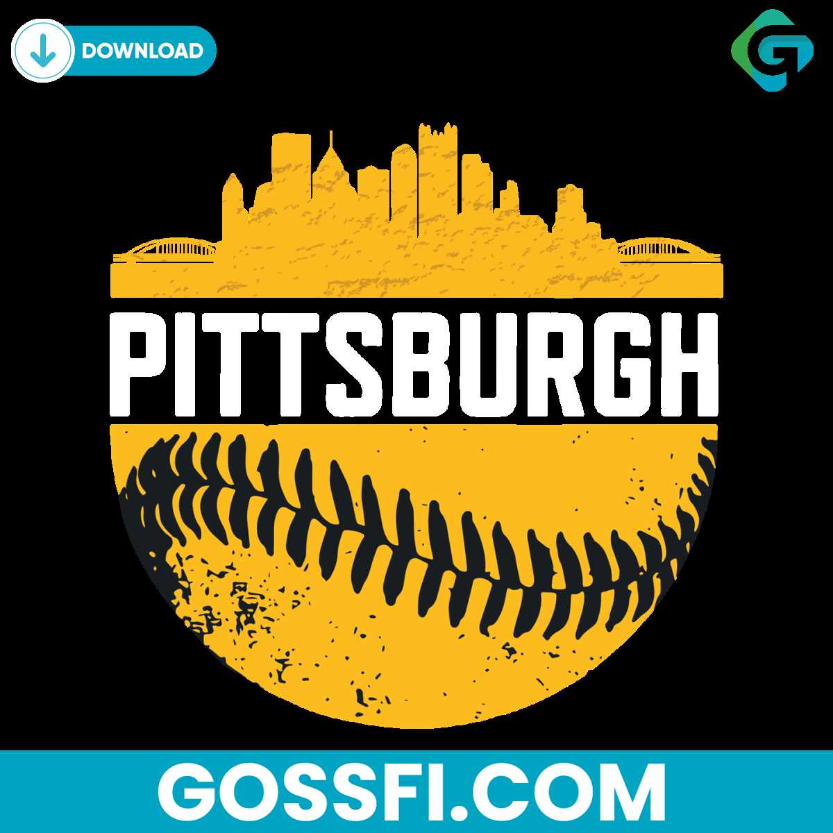 pittsburgh-baseball-skyline-svg-digital-download