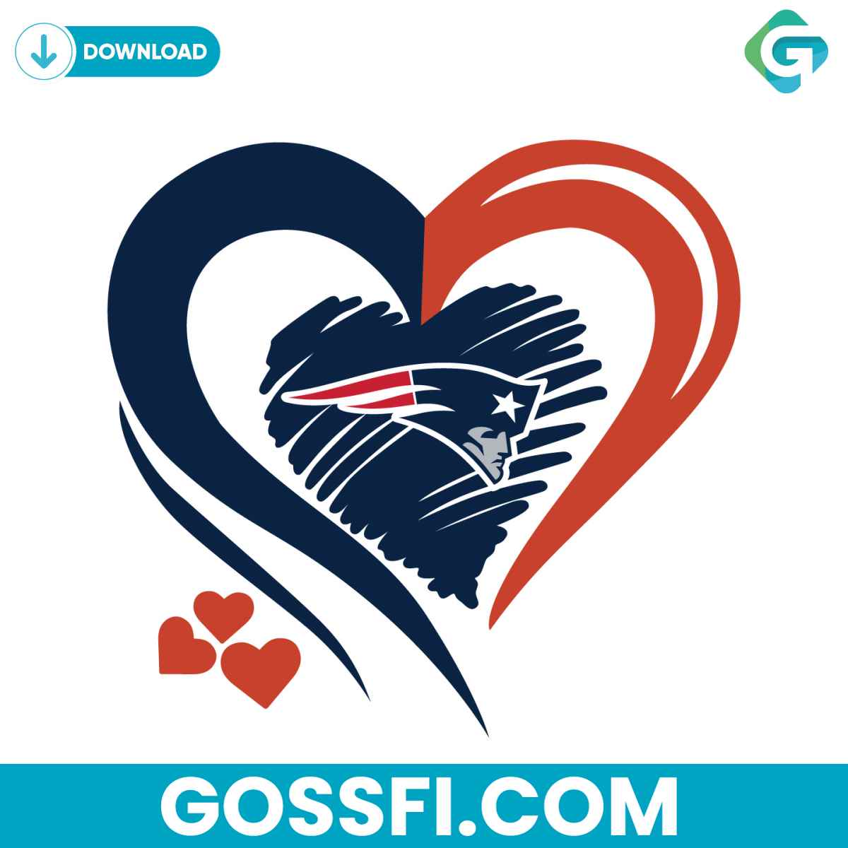 new-england-patriots-heart-svg-digital-download