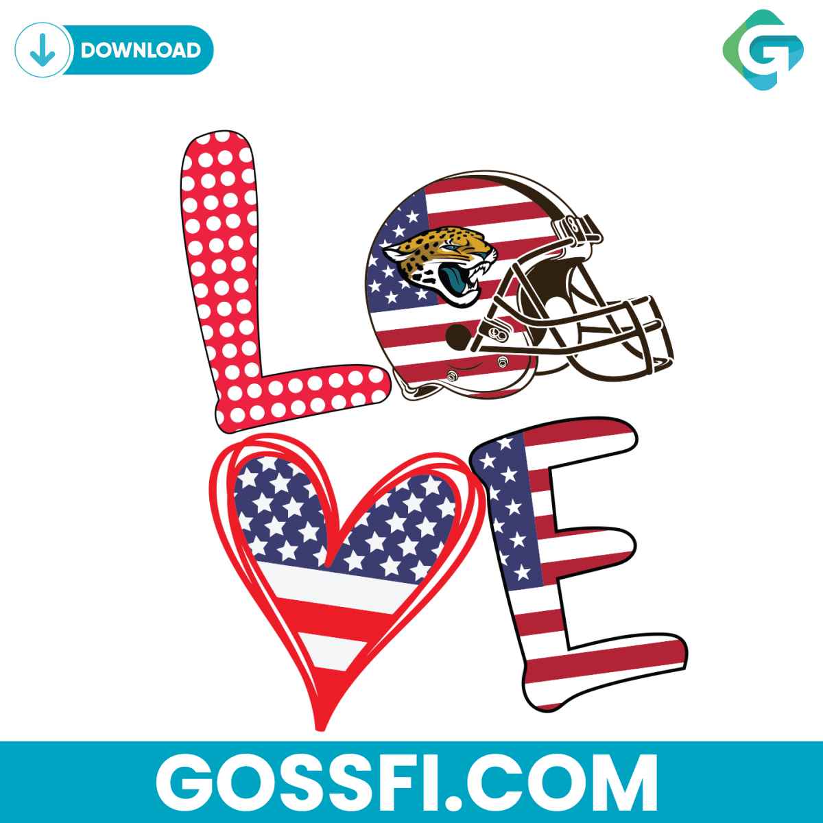 independence-day-love-jacksonville-jaguars-svg