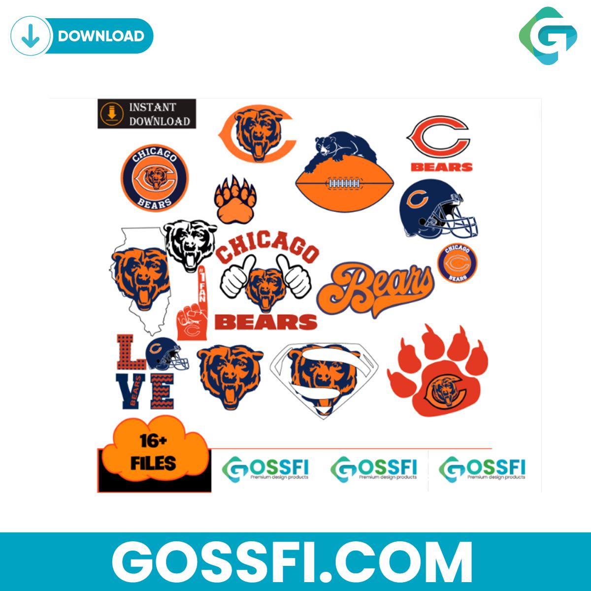 16-files-chicago-bears-football-nfl-bundle-svg