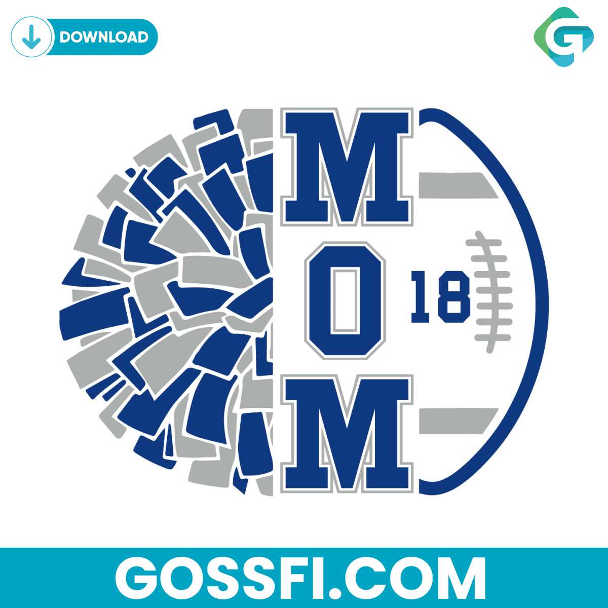 football-mom-and-cheer-mom-number-18-svg