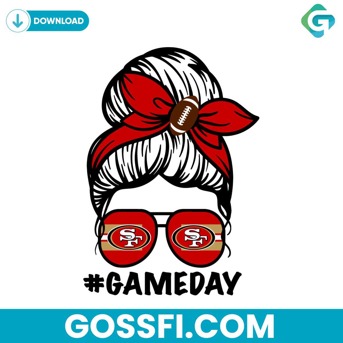 san-francisco-49ers-messy-bun-mom-game-day-svg