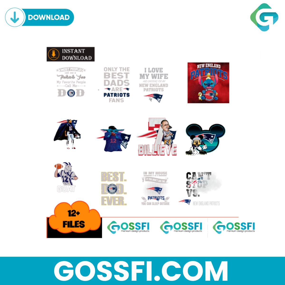 12-files-new-england-patriots-football-nfl-bundle-svg