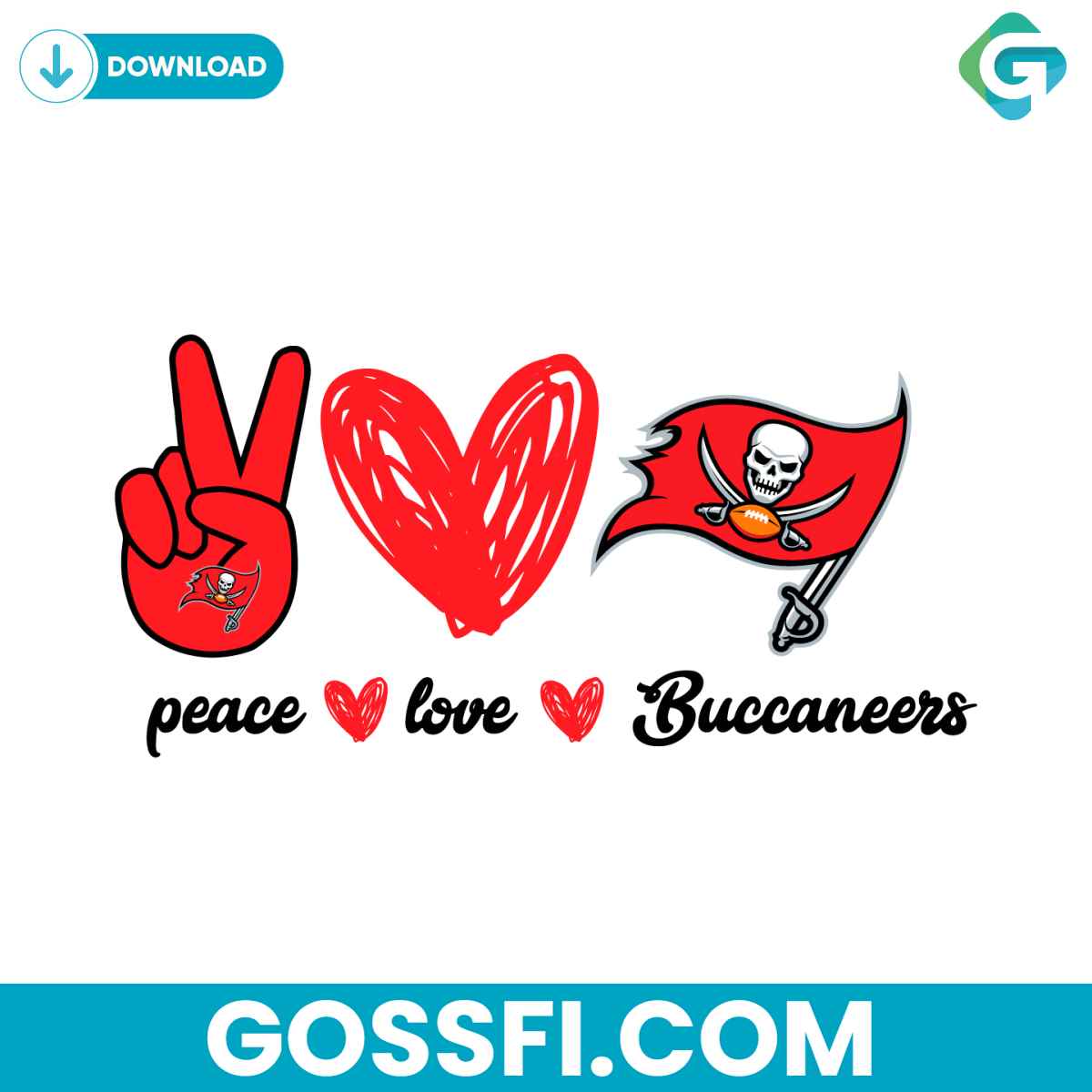 Peace Love Buccaneers Svg 1 peace-love-buccaneers-svg