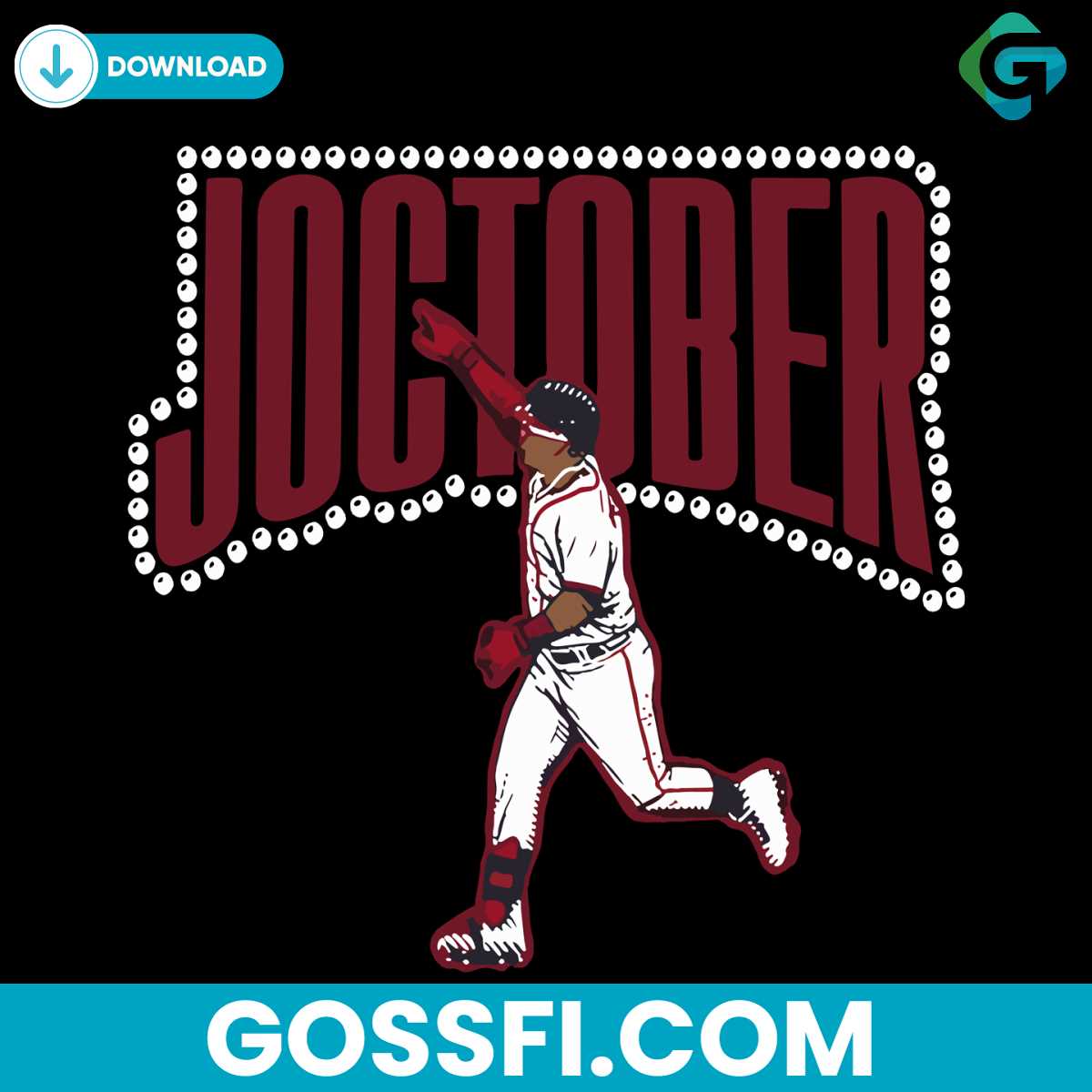 joc-pederson-atlanta-braves-joctober-green-svg