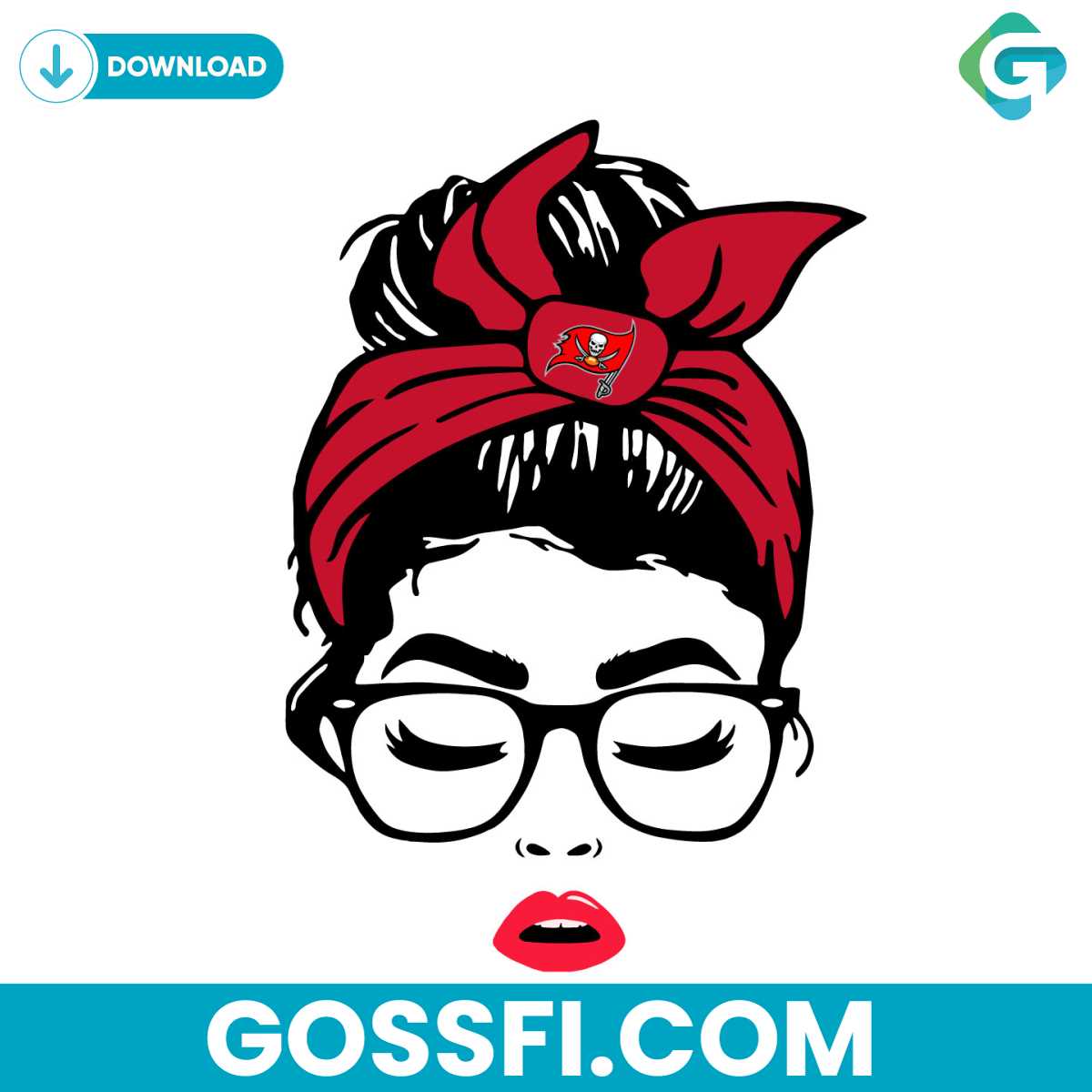 tampa-bay-buccaneers-football-messy-bun-girl-svg