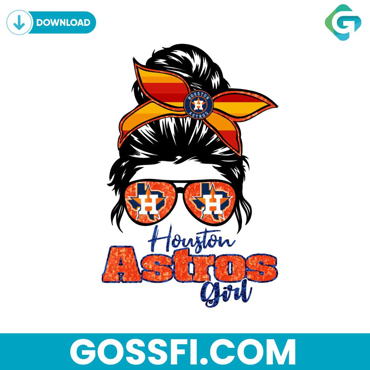 baseball-houston-astros-girl-messy-bun-svg