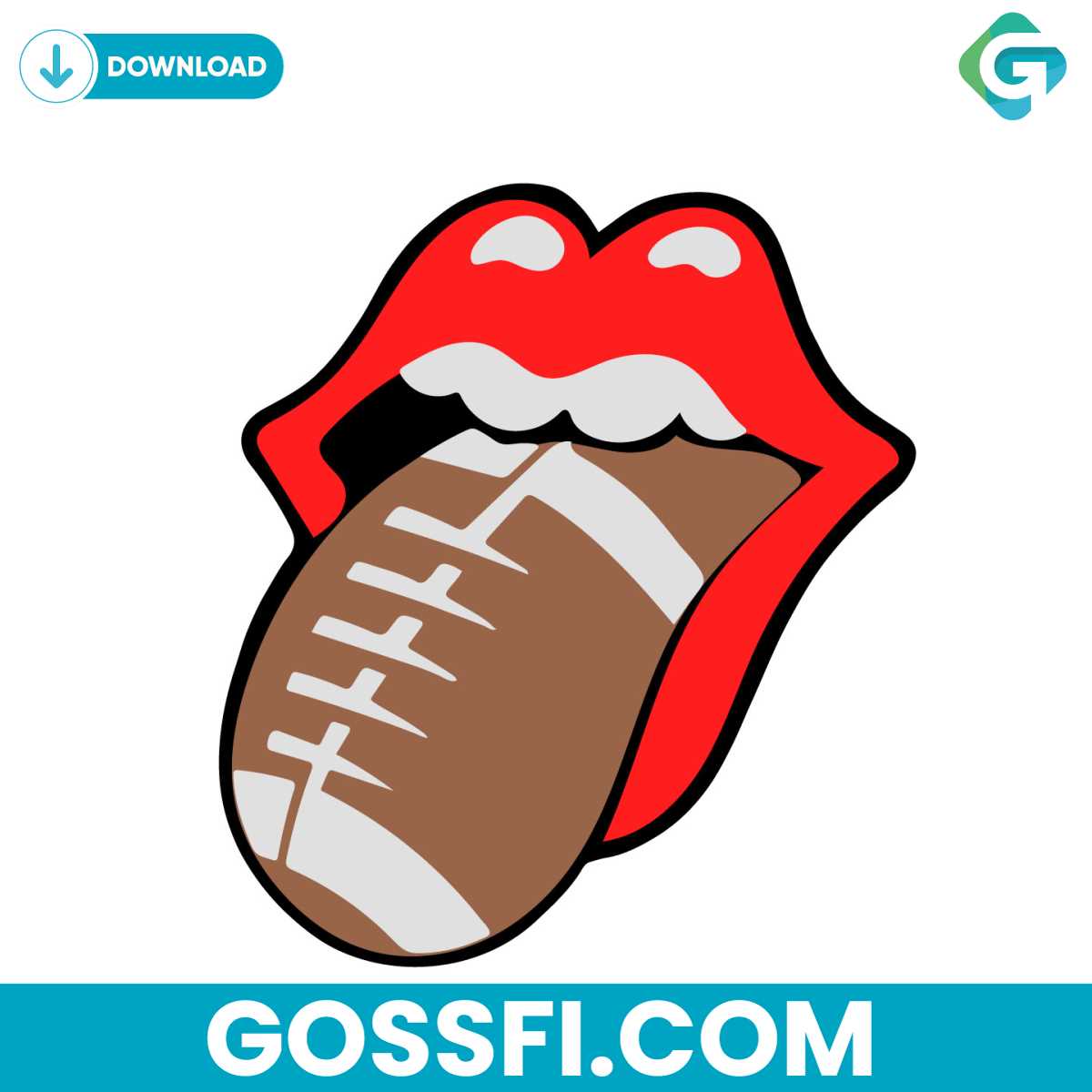 rolling-stones-tongue-football-svg-digital-download