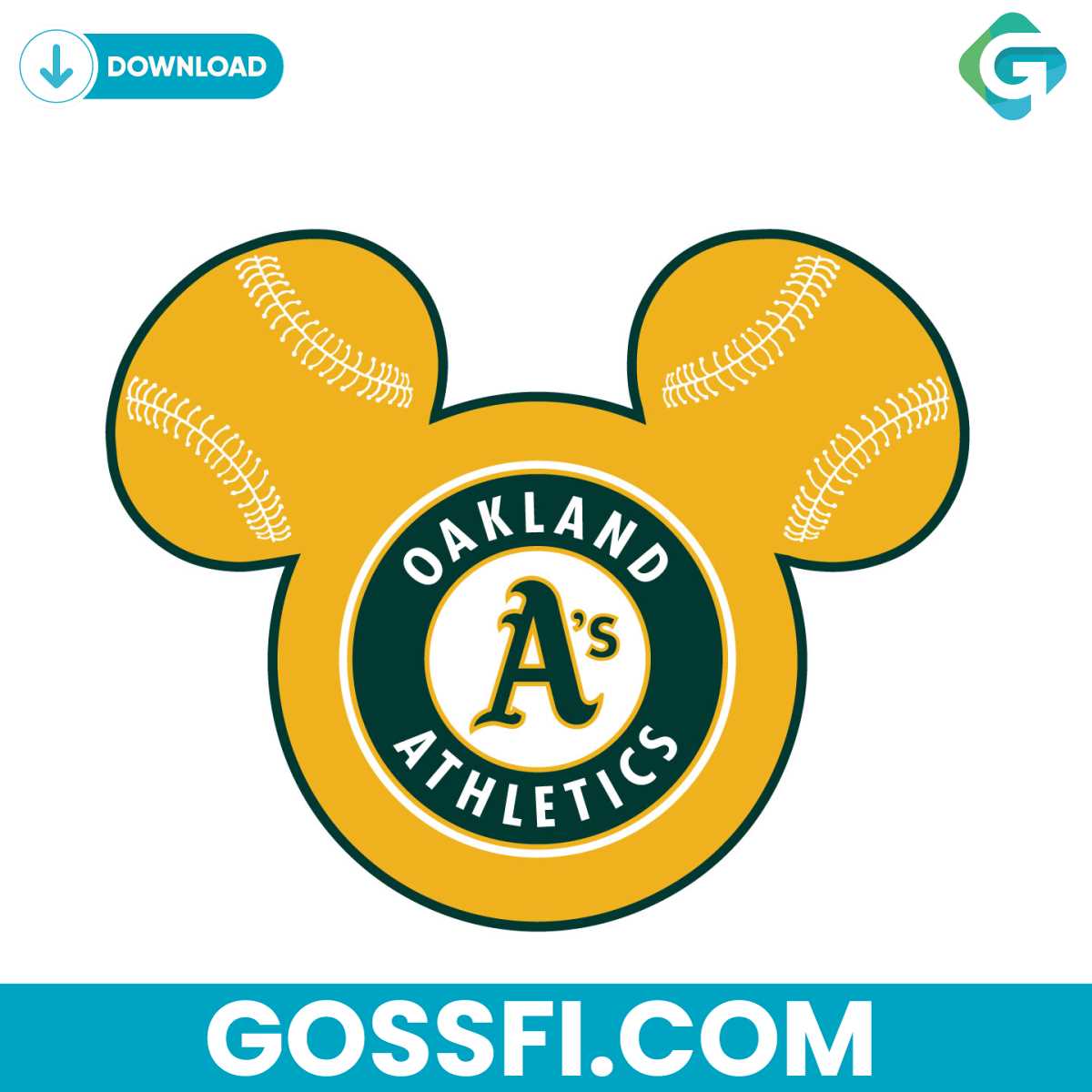 oakland-athletics-baseball-mickey-mouse-svg
