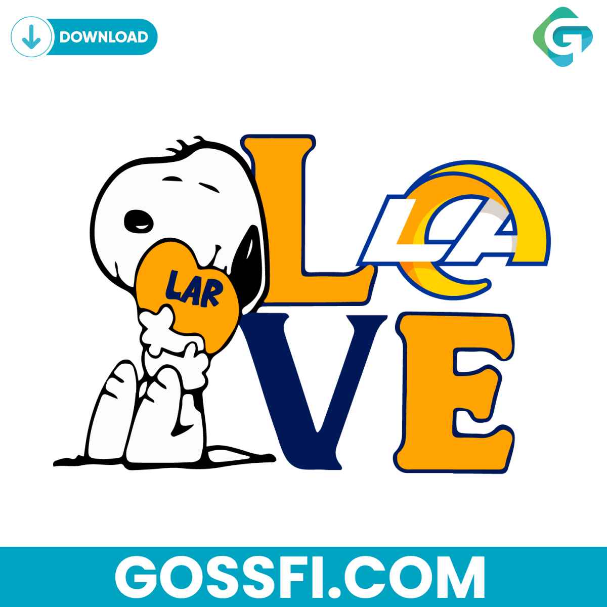 snoopy-love-los-angeles-rams-svg-digital-download