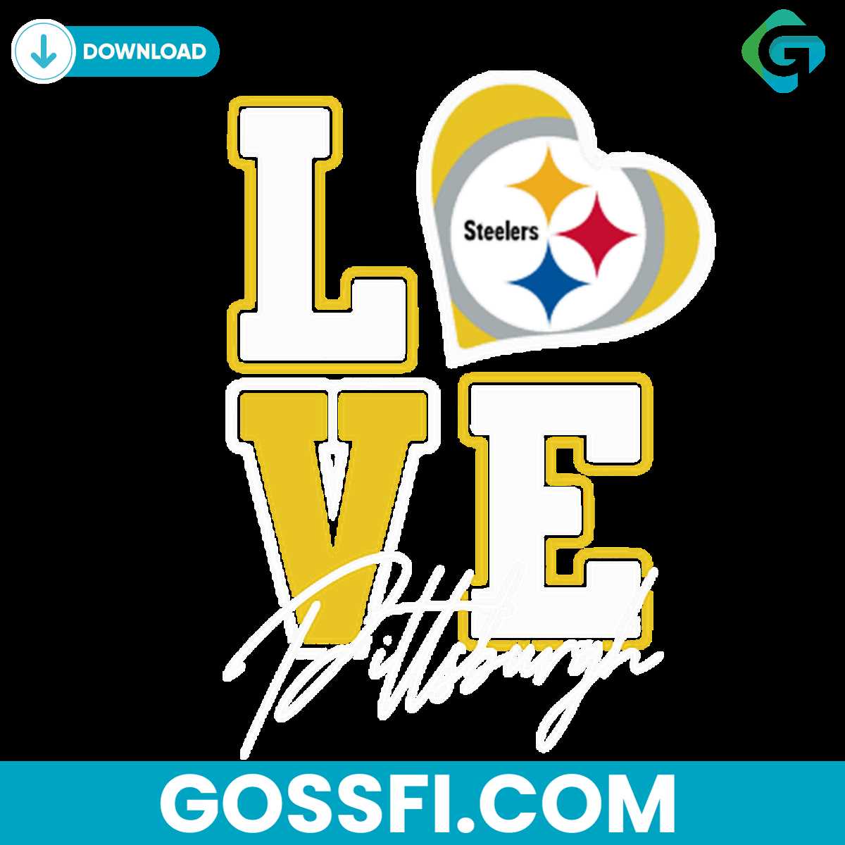 love-pittsburgh-steelers-svg-digital-download