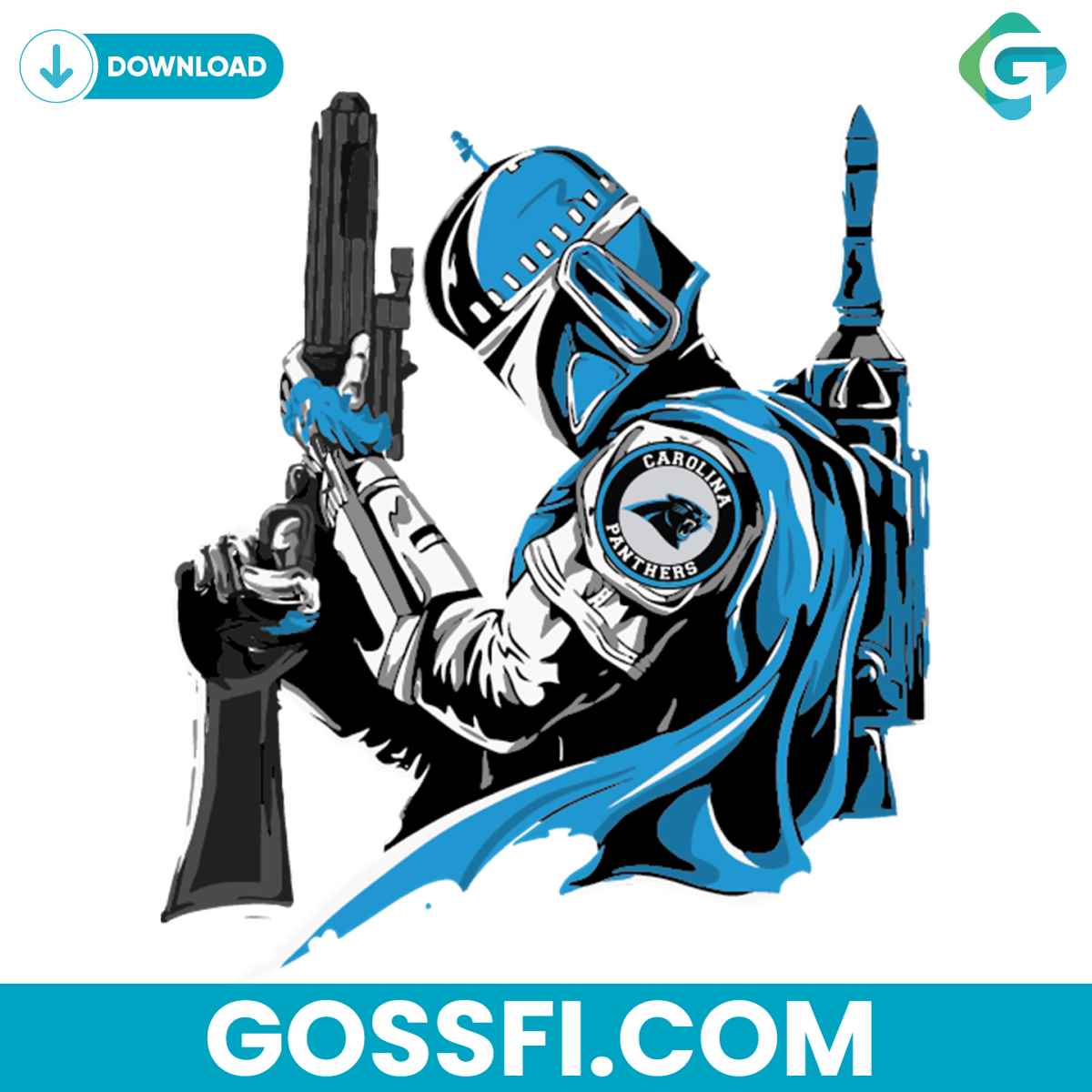 mandalorian-carolina-panthers-svg-digital-download