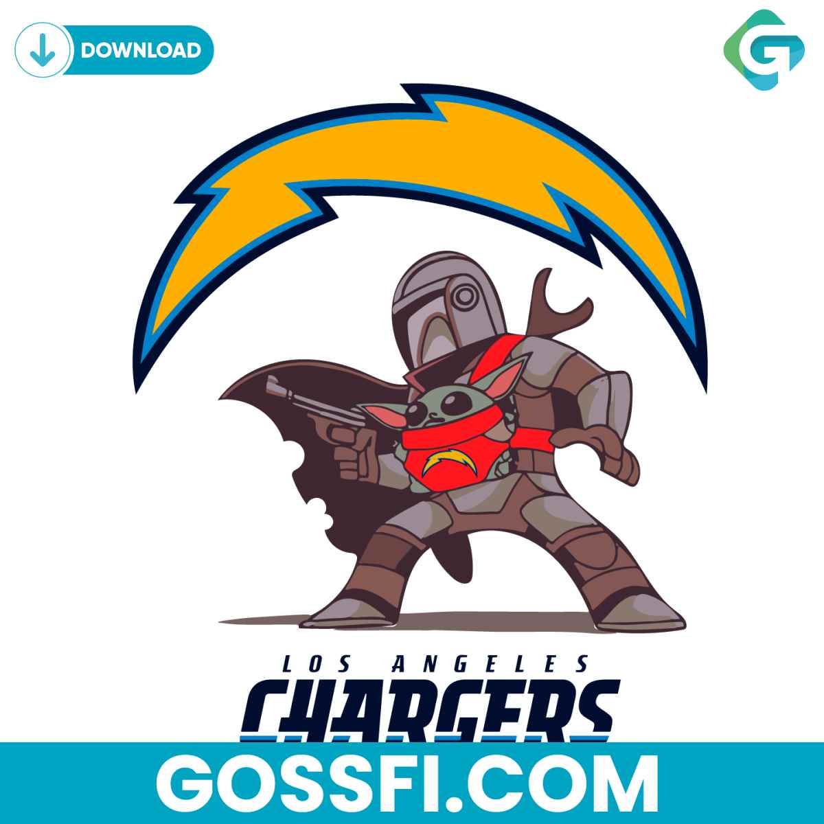 mandalorian-baby-yoda-los-angeles-chargers-svg