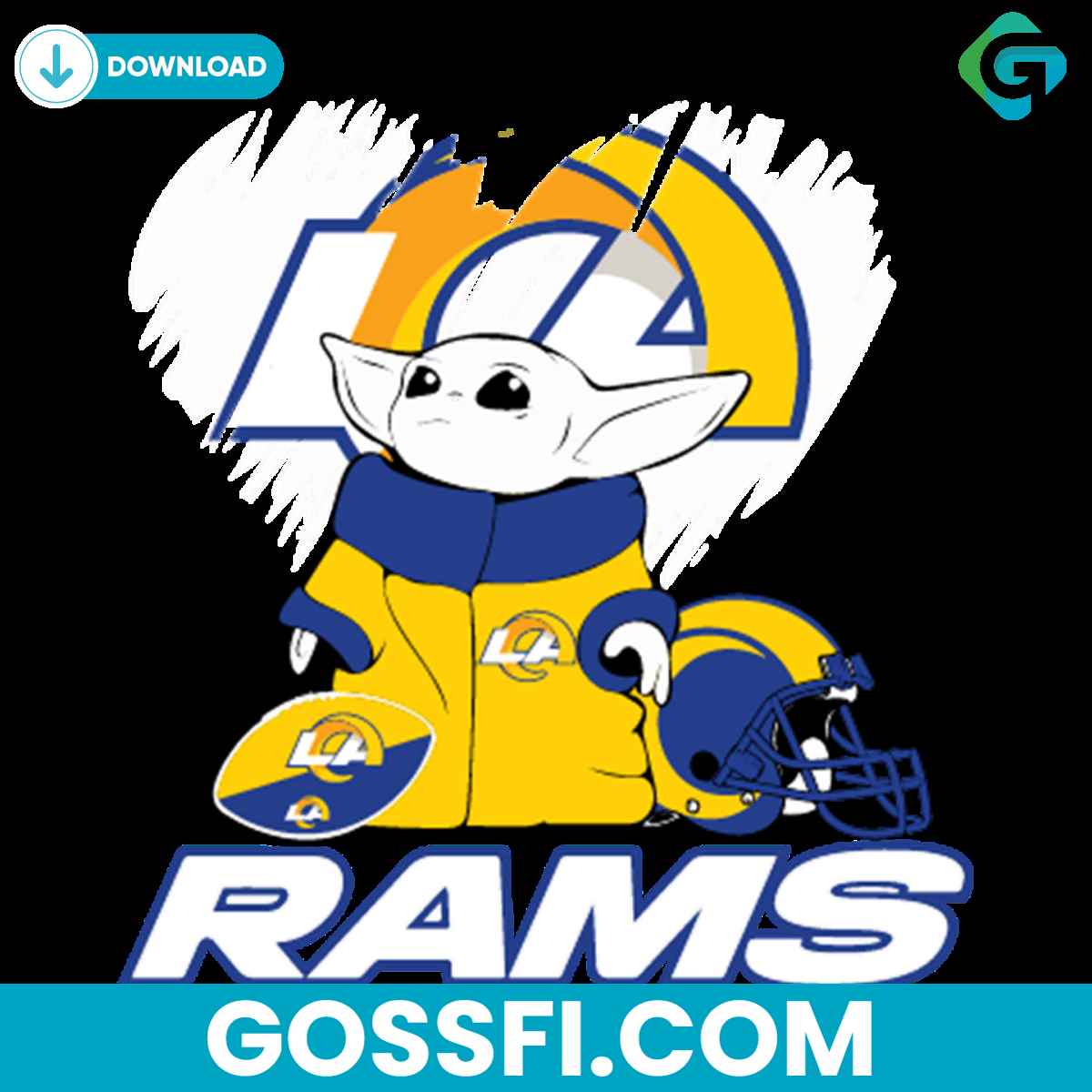 baby-yoda-love-los-angeles-rams-svg-digital-download