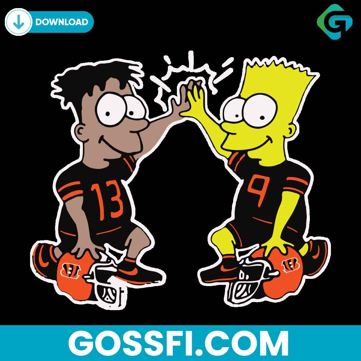 the-simpson-cincinnati-bengals-svg-digital-download