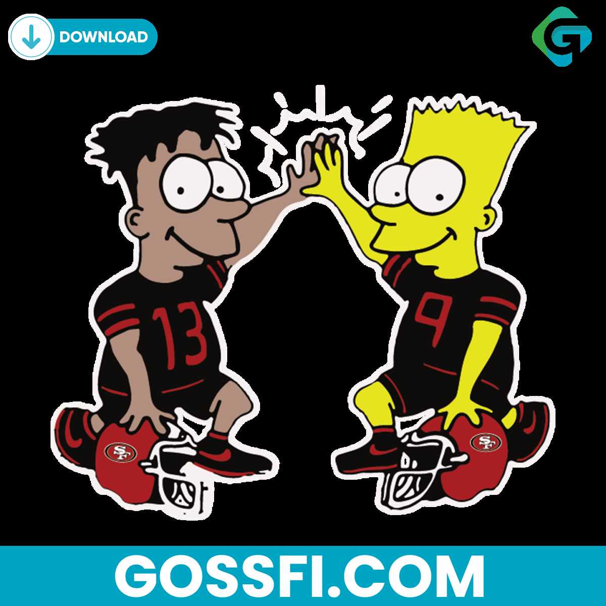 the-simpson-san-francisco-49ers-svg-digital-download