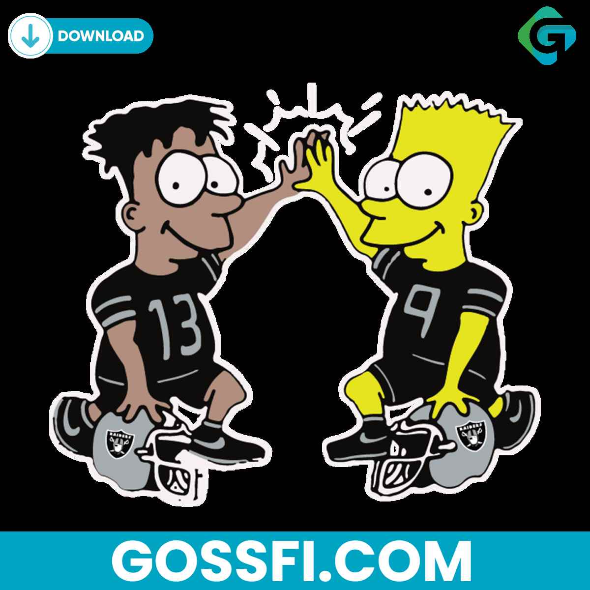 the-simpson-las-vegas-raiders-svg-digital-download