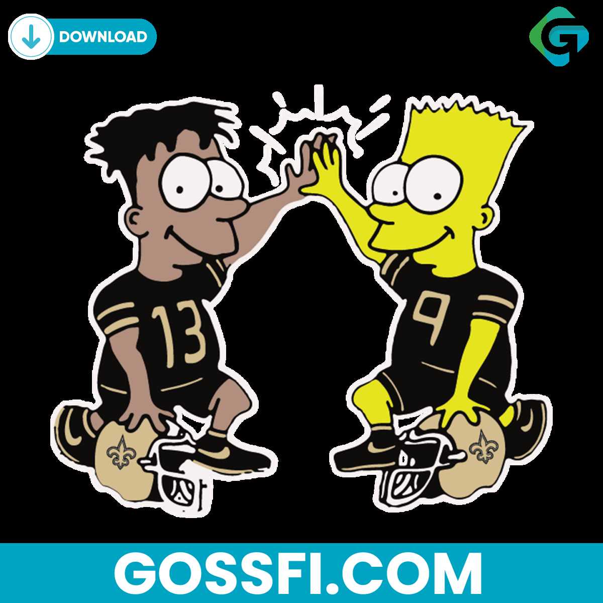 the-simpson-new-orleans-saints-svg-digital-download