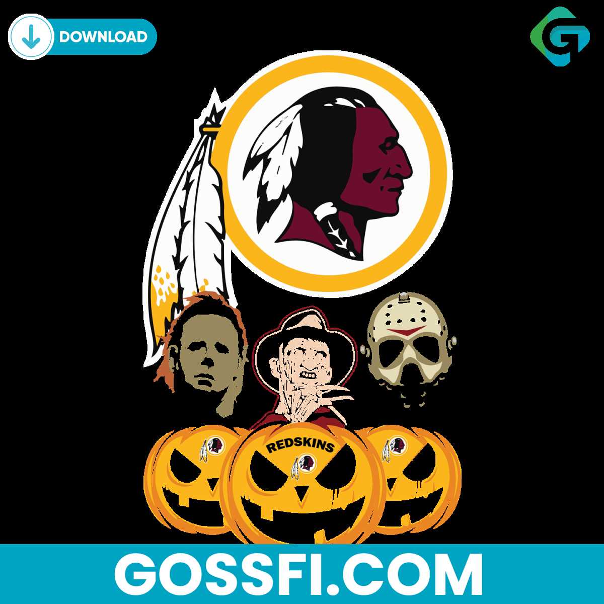 washington-redskins-halloween-horror-movie-pumpkin-svg