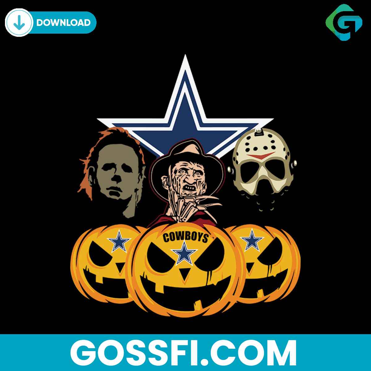 halloween-horror-movie-pumpkin-dallas-cowboys-svg