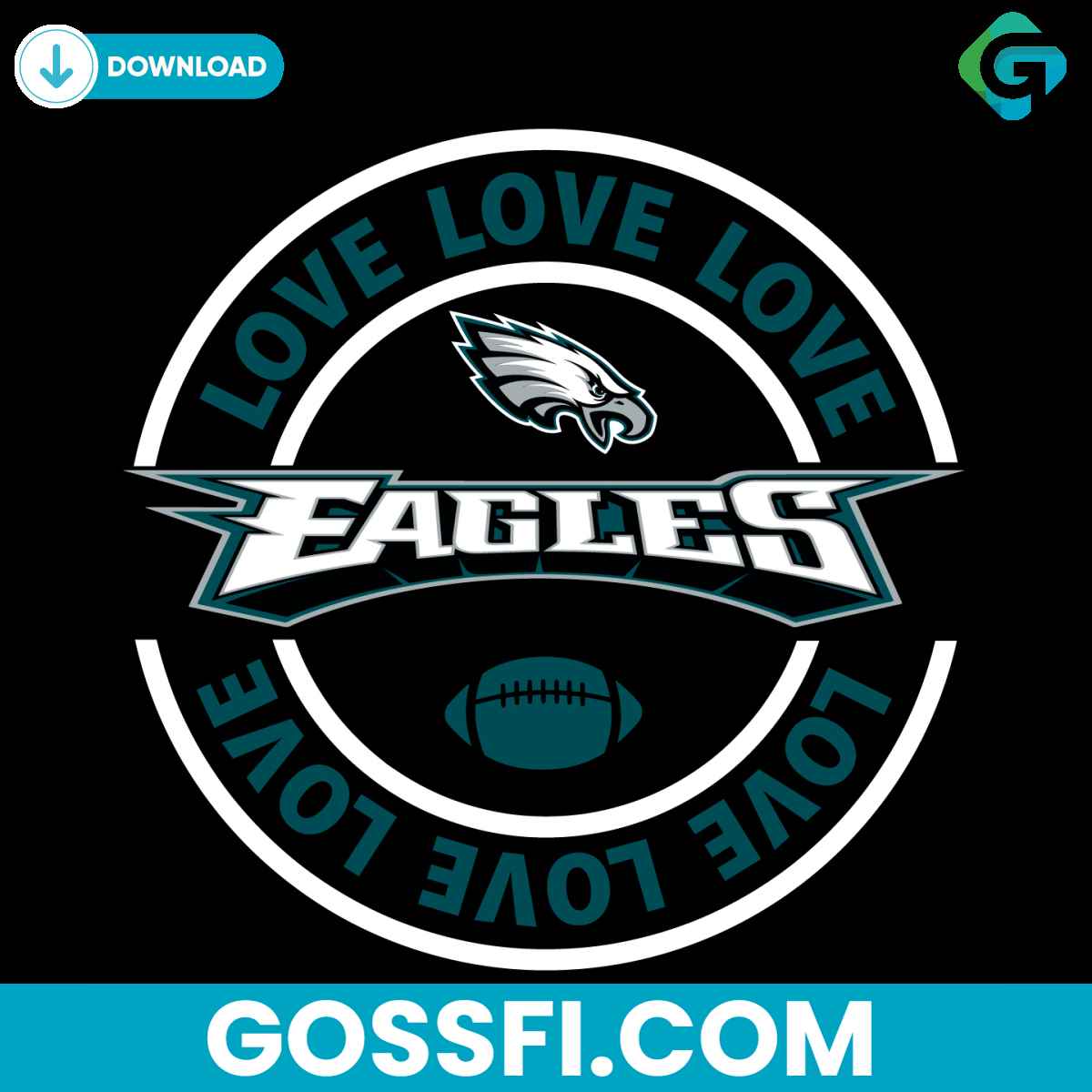 love-philadelphia-eagles-svg-digital-download