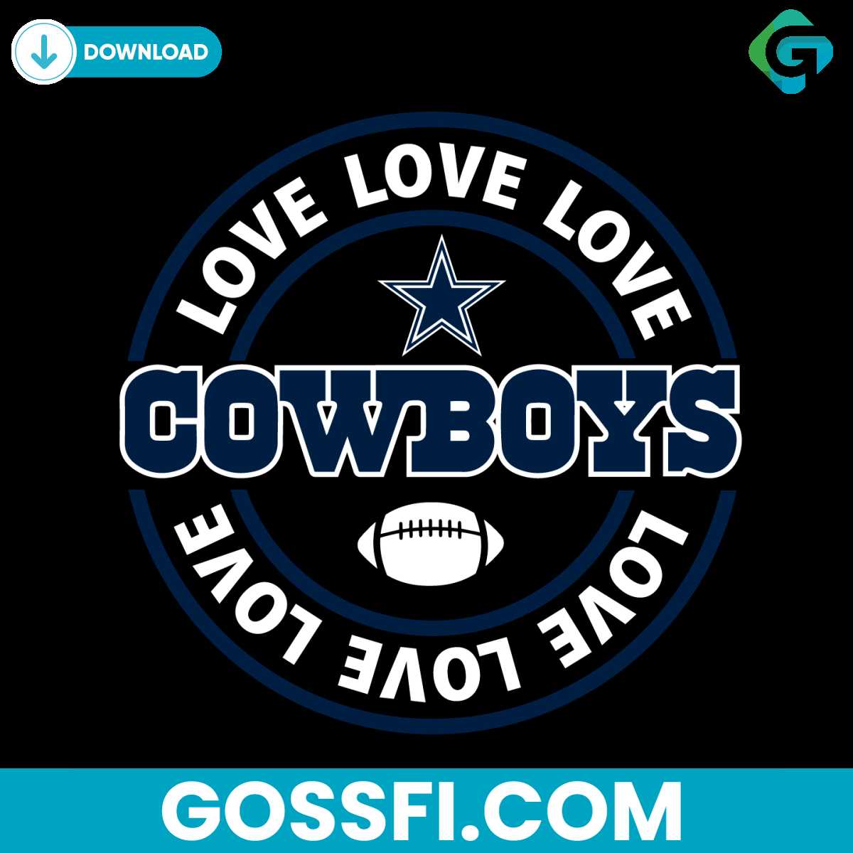 love-dallas-cowboys-svg-digital-download