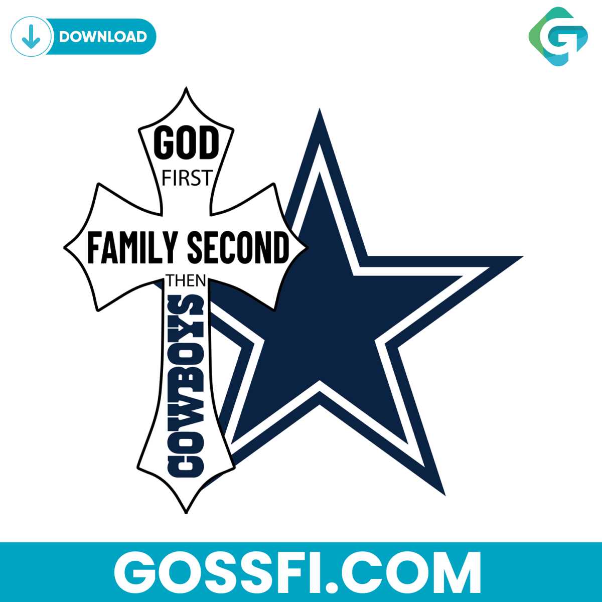 god-first-family-second-then-cowboys-svg