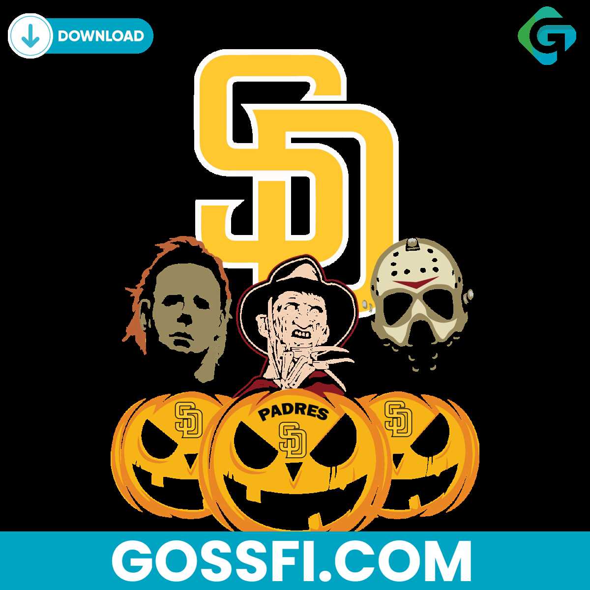 san-diego-padres-halloween-horror-movie-pumpkin-svg