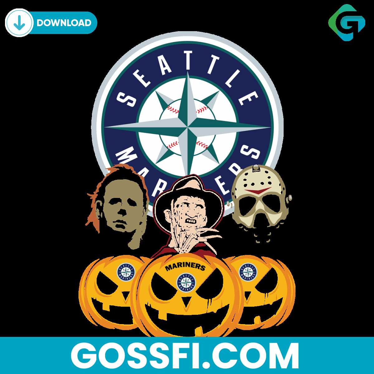 seattle-mariners-halloween-horror-movie-pumpkin-svg
