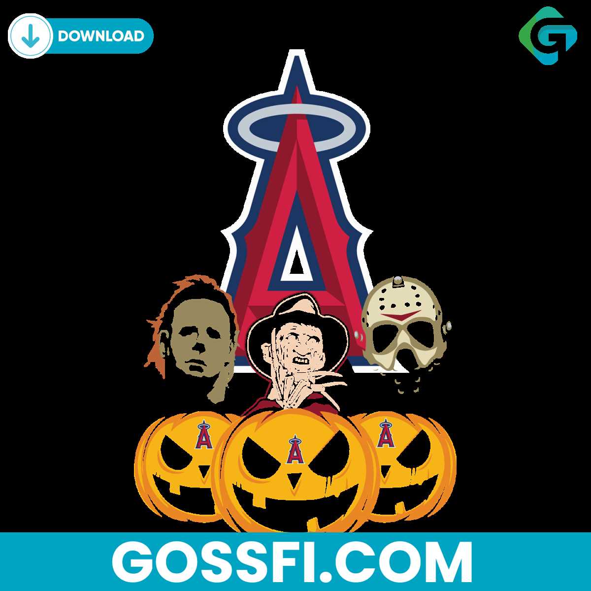 los-angeles-angels-halloween-horror-movie-pumpkin-svg