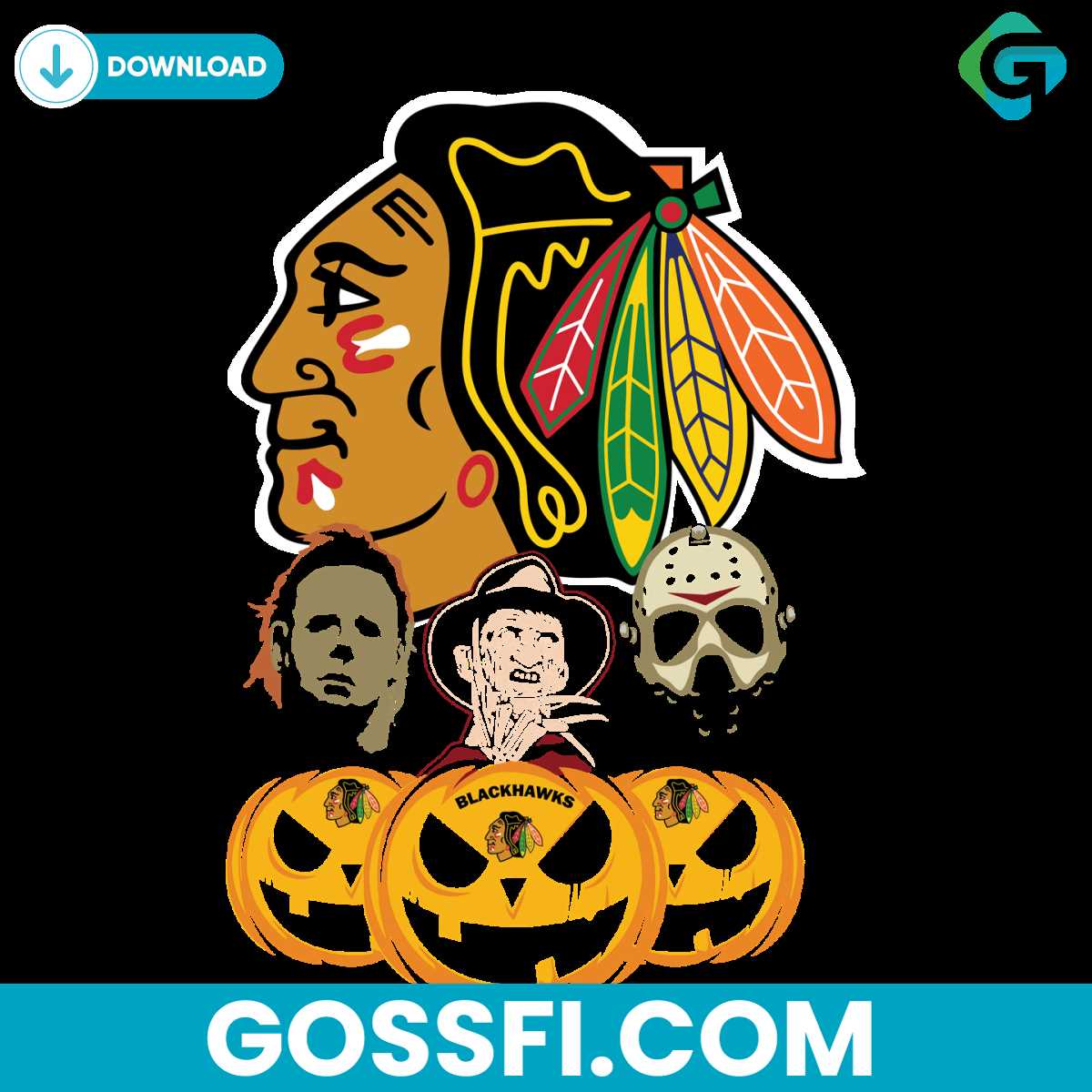 chicago-blackhawks-halloween-horror-movie-pumpkin-svg