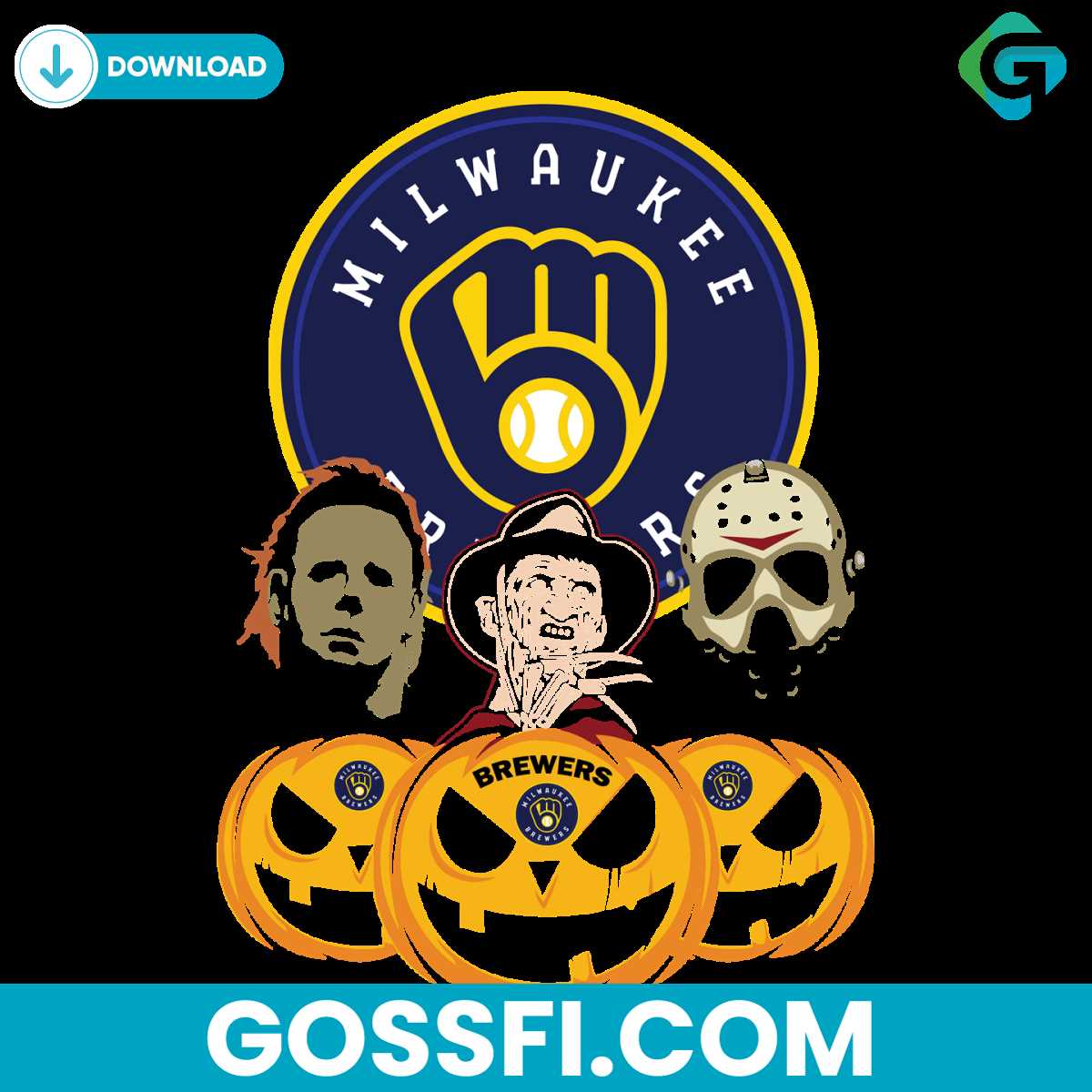 milwaukee-brewers-halloween-horror-movie-pumpkin-svg