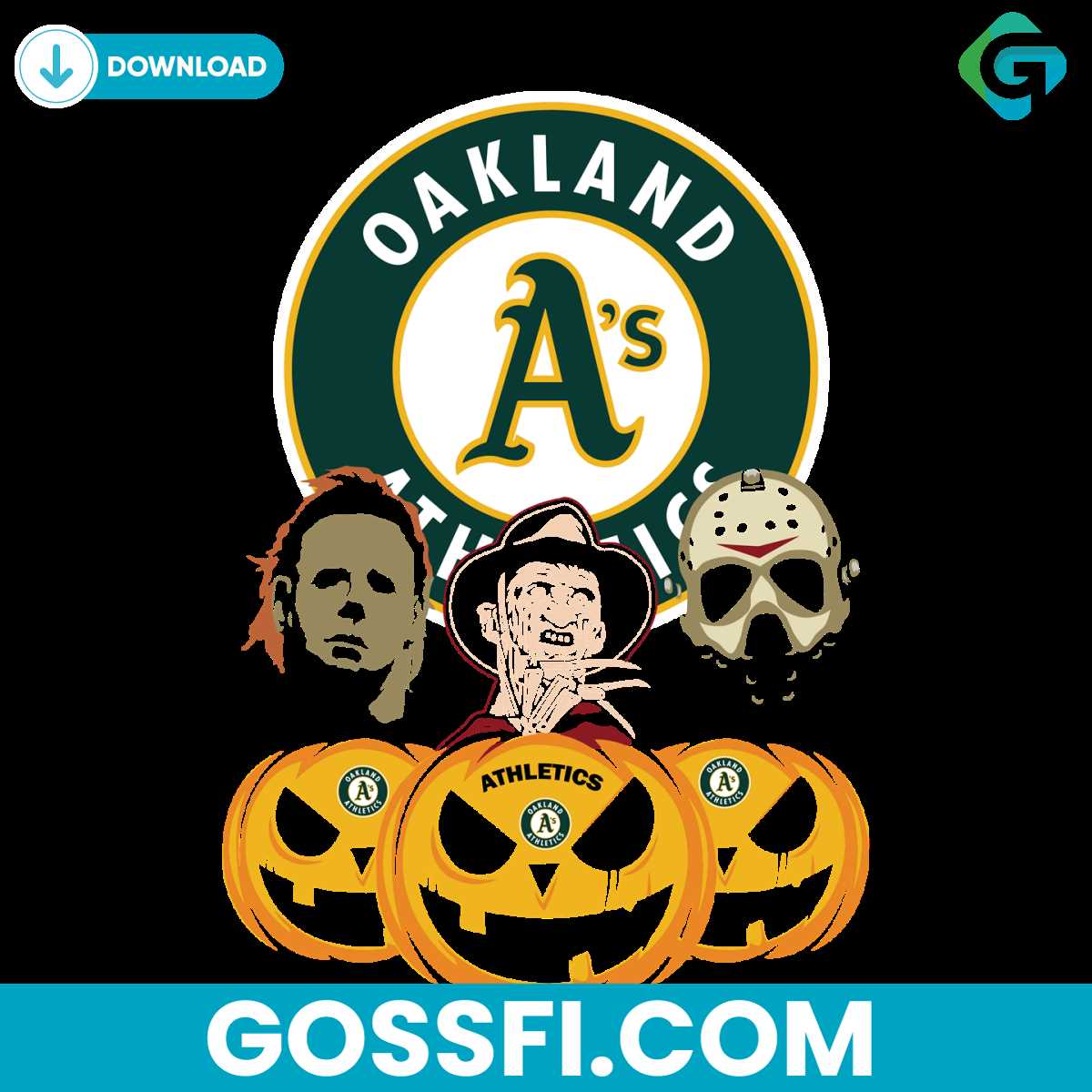 oakland-athletics-halloween-horror-movie-pumpkin-svg