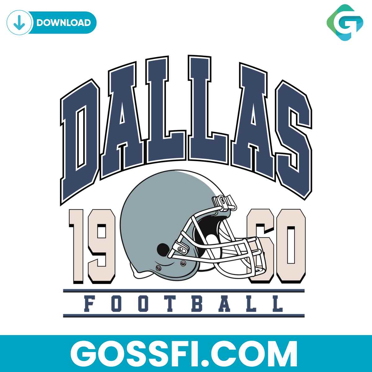 1960-vintage-dallas-football-helmet-svg-digital-download