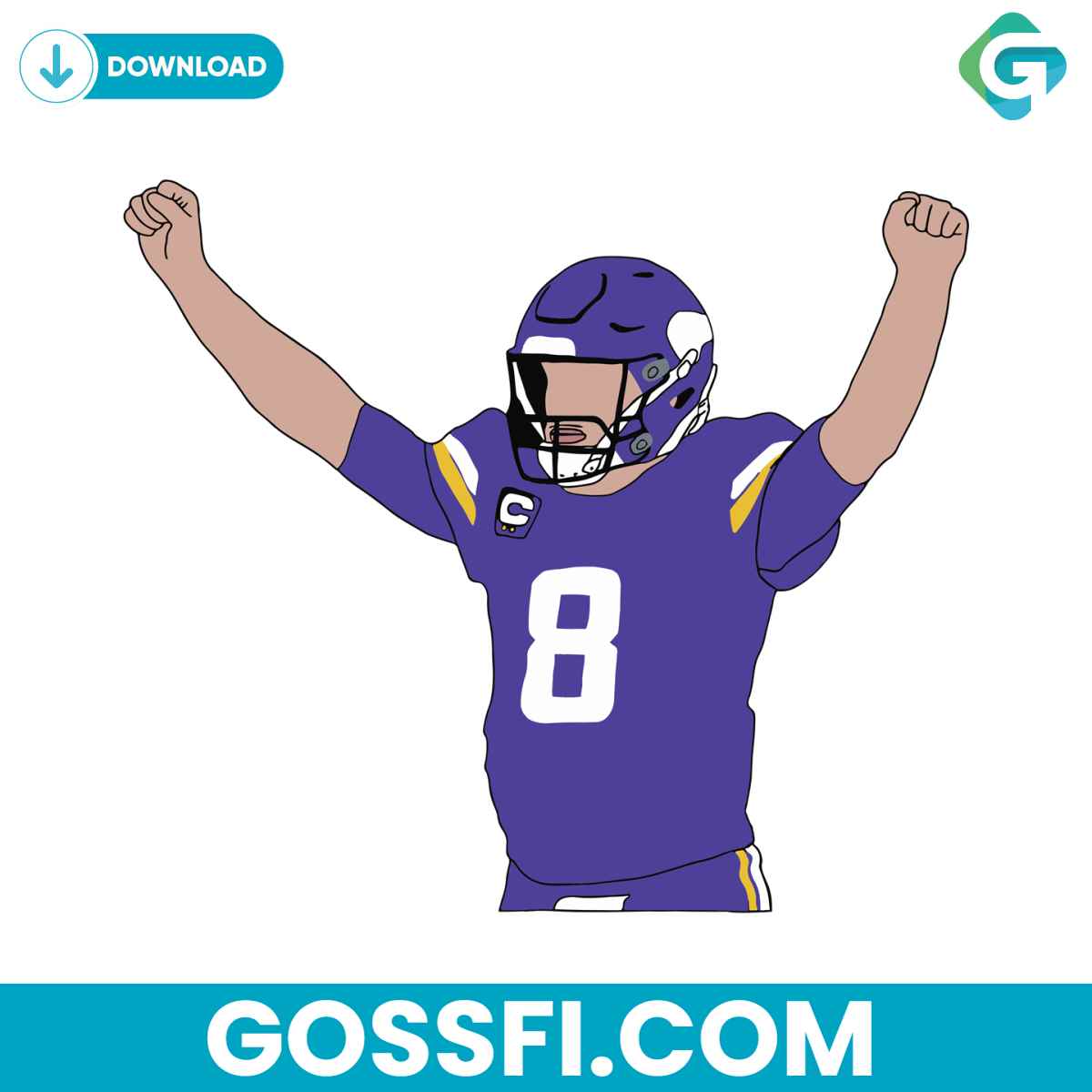 minnesota-viking-player-kirk-cousins-svg
