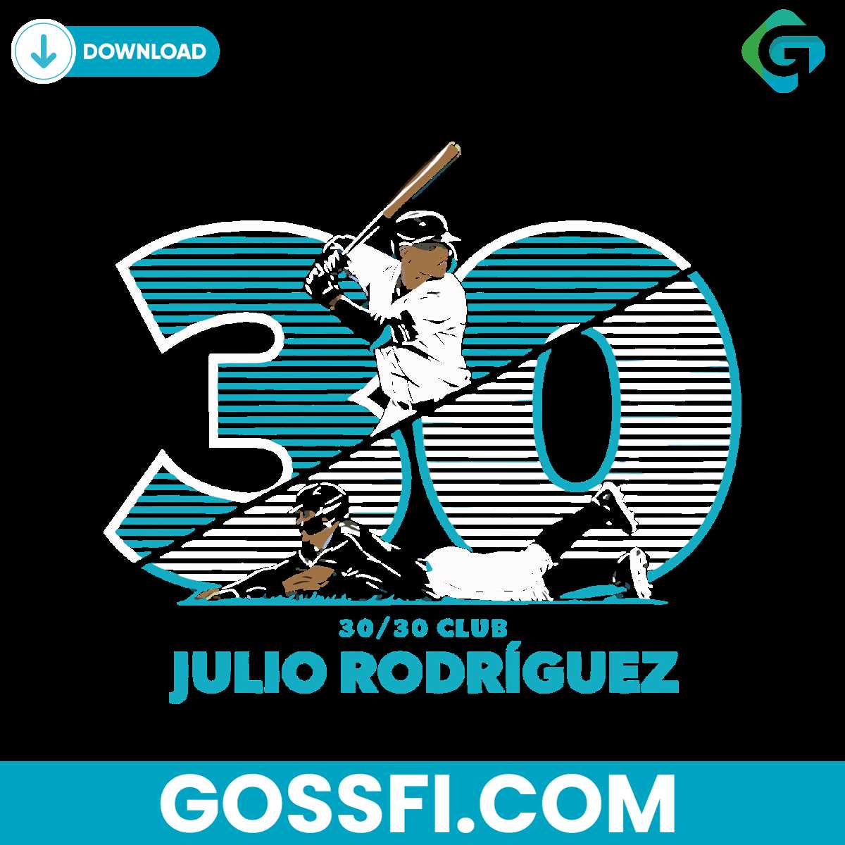 julio-rodriguez-seattle-mariners-player-svg