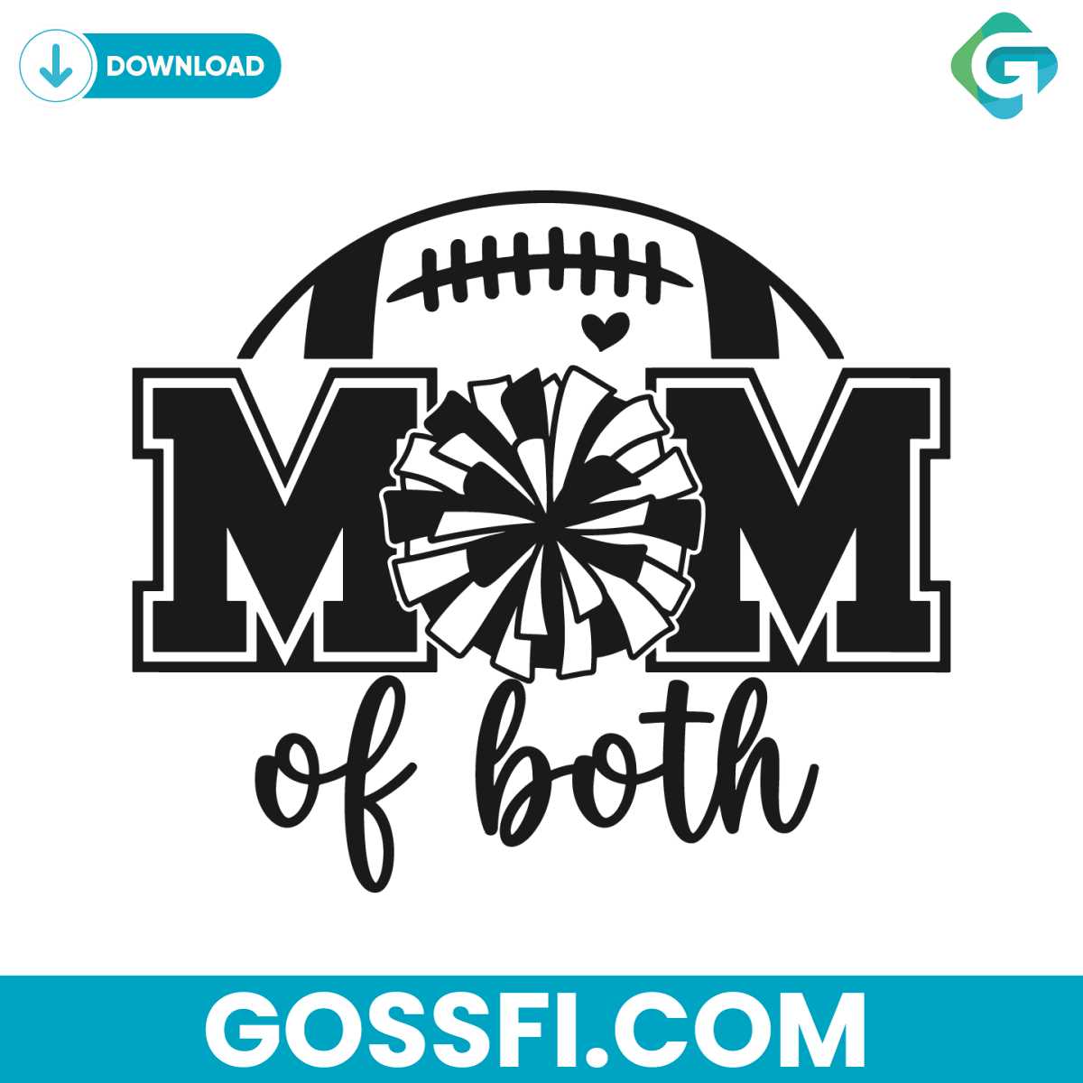 game-day-football-cheer-mom-of-both-svg-download-file