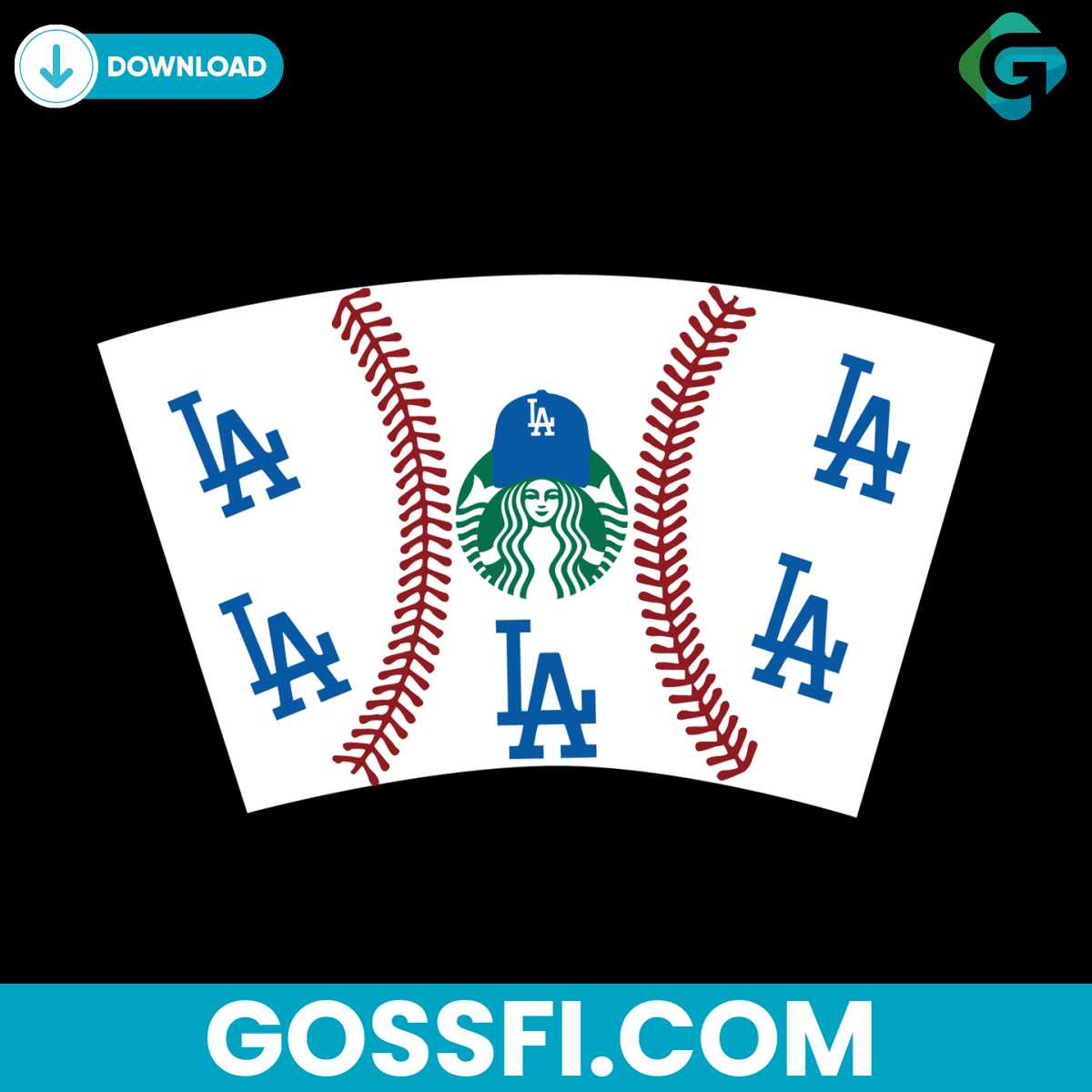 los-angeles-dodgers-baseball-full-wrap-for-starbucks-svg