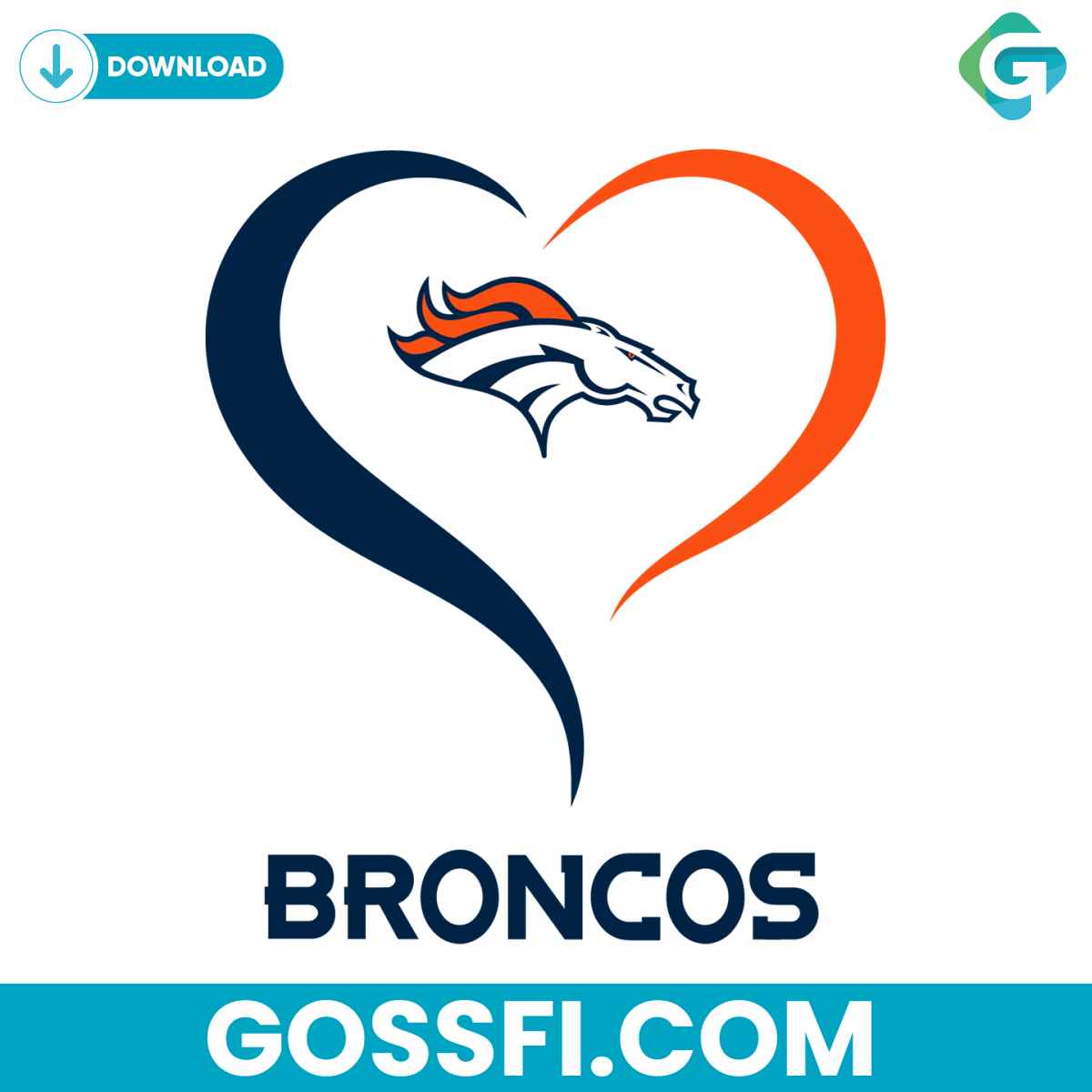 love-denver-broncos-svg-digital-download