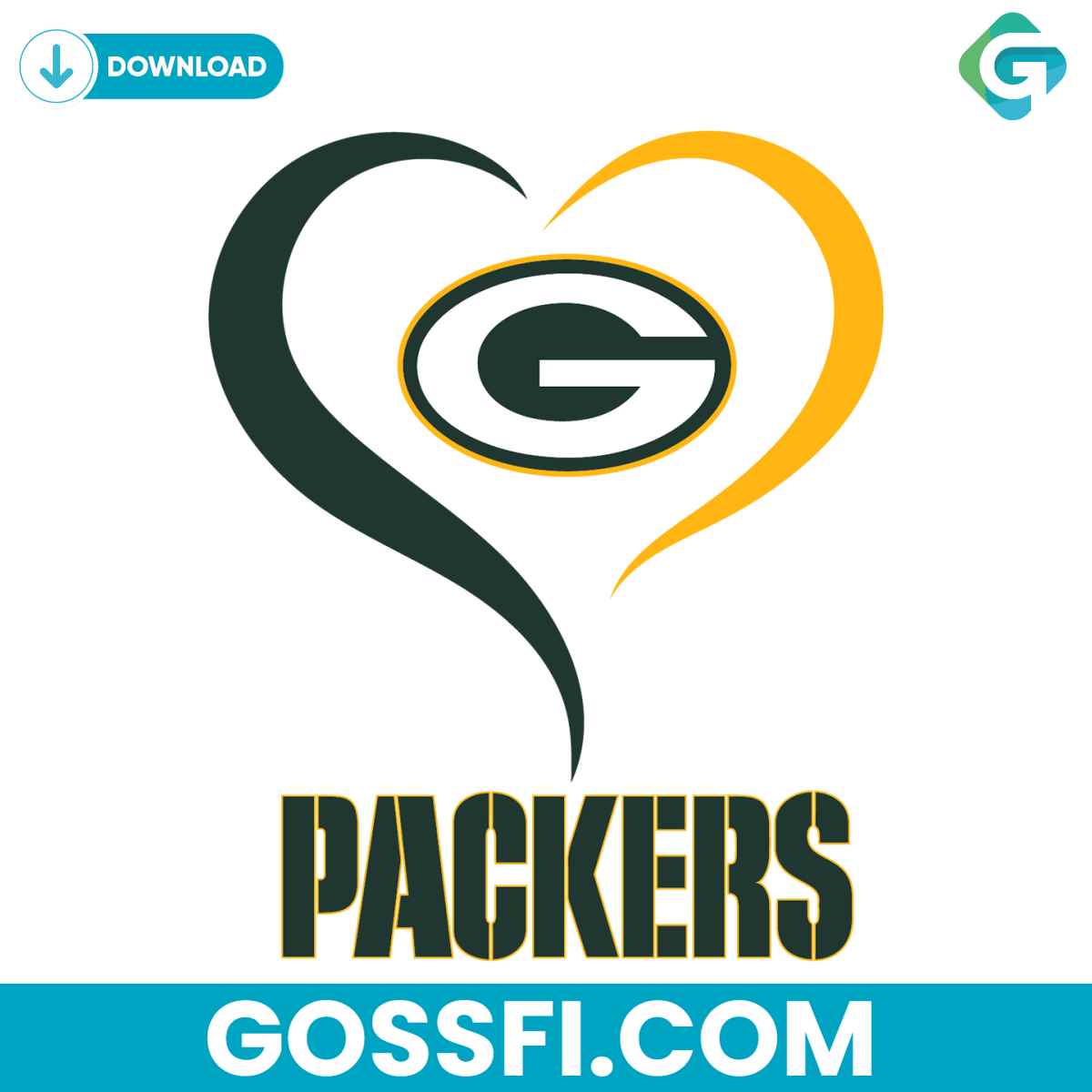 love-green-bay-packers-svg-digital-download