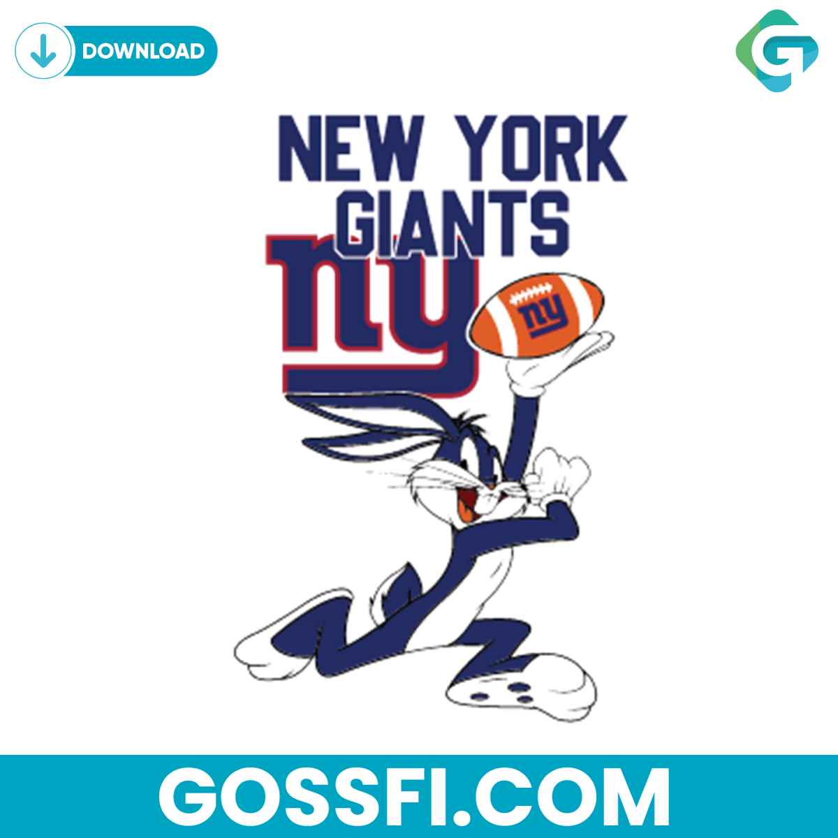 new-york-giants-football-bunny-svg