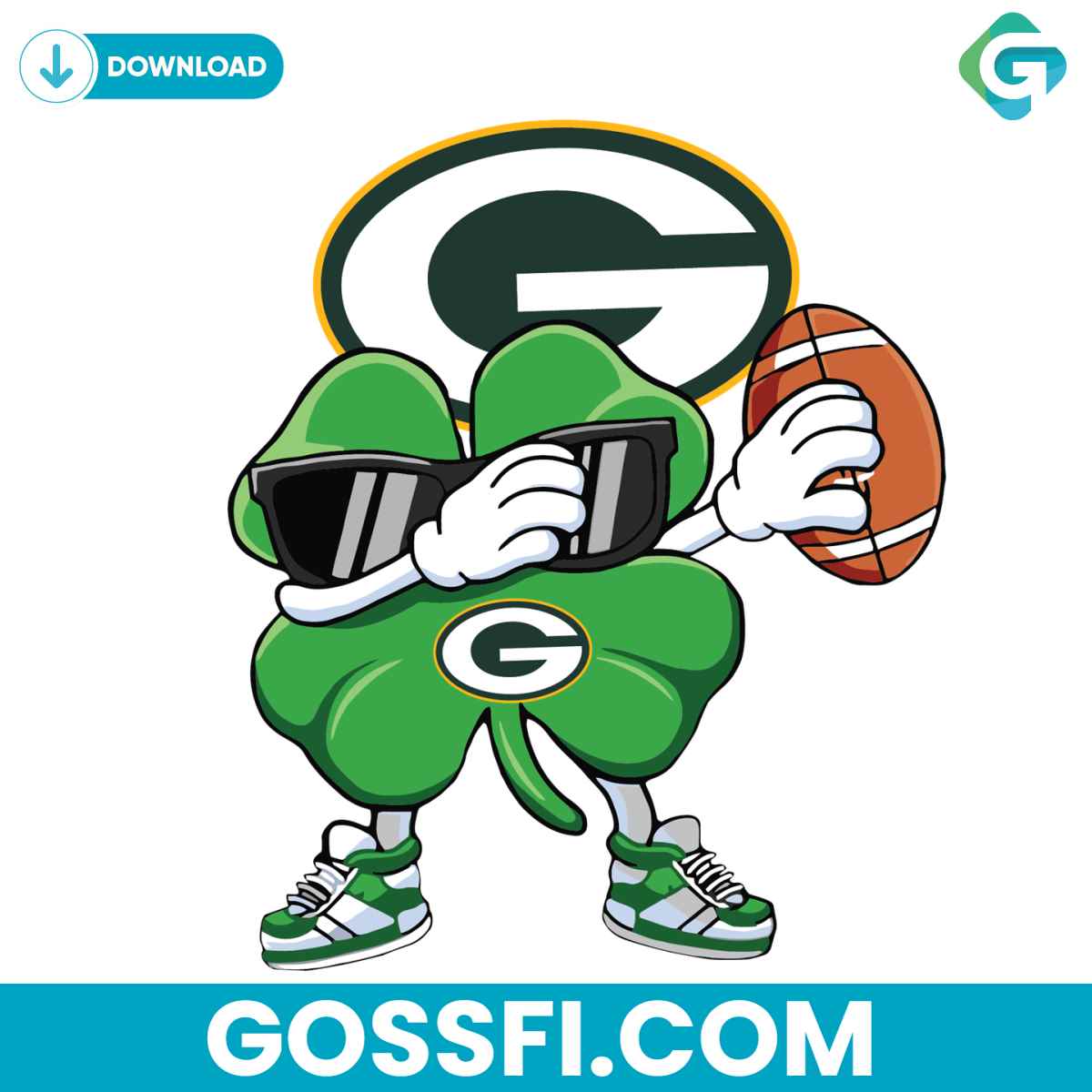 dabbing-shamrock-st-patricks-day-green-bay-packers-svg