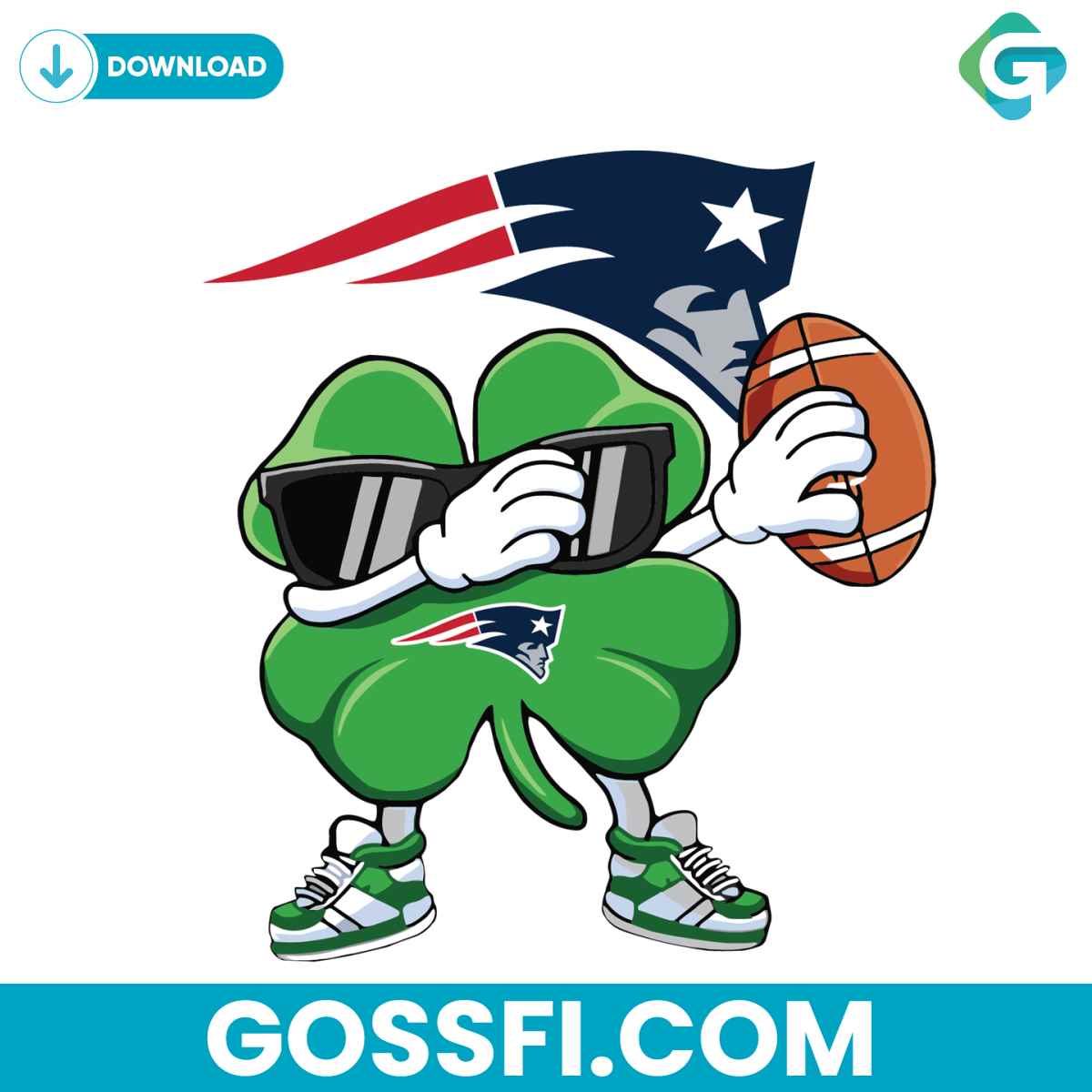 dabbing-shamrock-football-new-england-patriots-svg