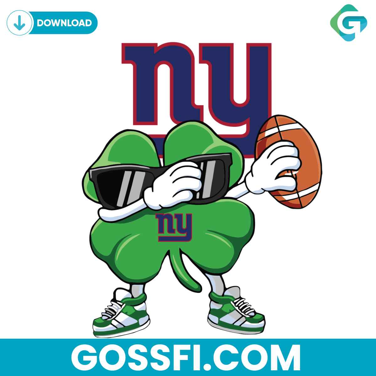 dabbing-shamrock-football-new-york-giants-svg