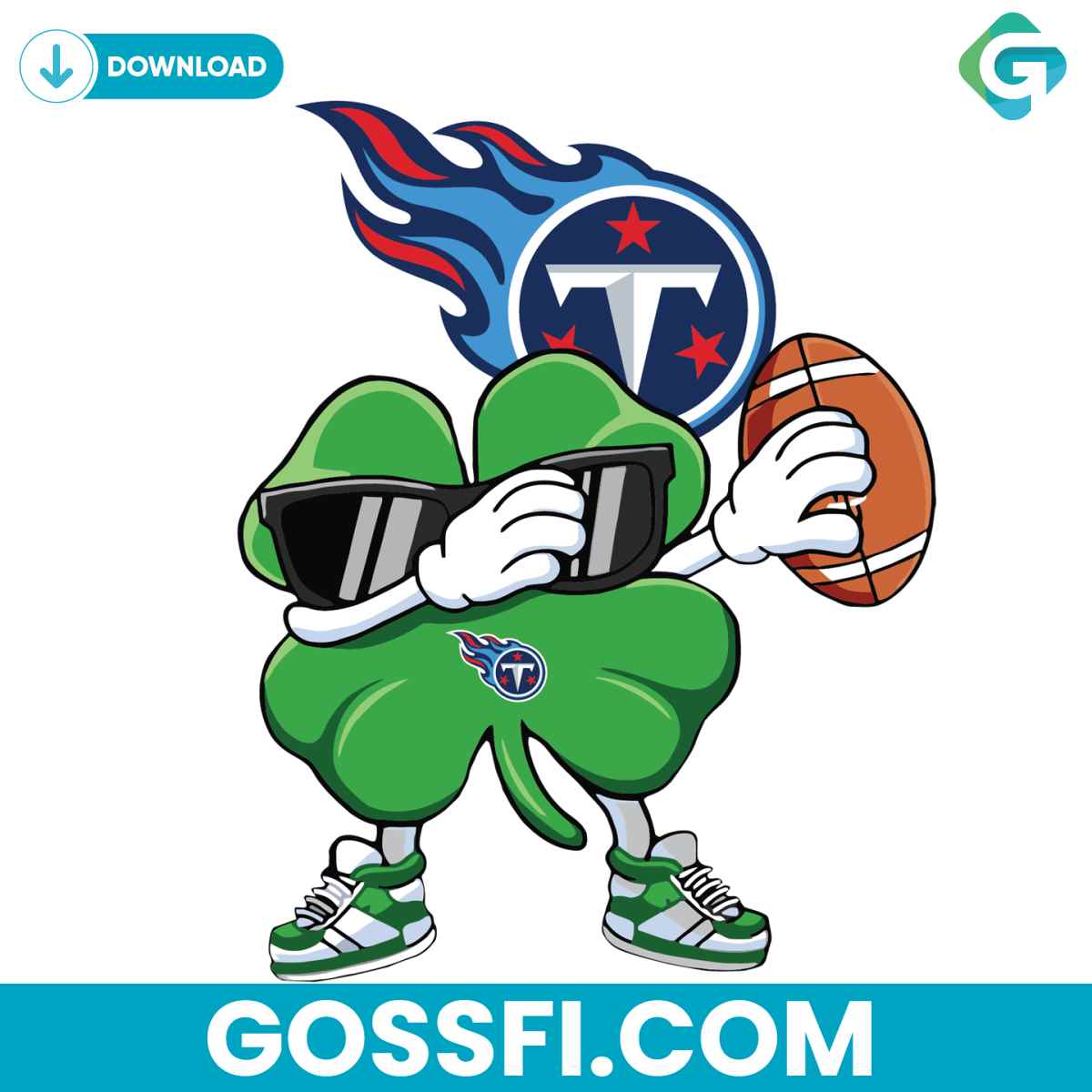 dabbing-shamrock-football-tennessee-titans-svg